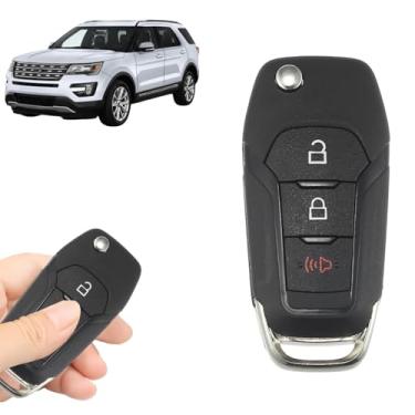 Imagem de Boxonly Controle remoto de entrada sem chave de substituição para carro 315 MHz ID FCC: N5F-A08TAA, compatível com Ford Escort 3 botões ID49 Chip (J227) Chave de proximidade