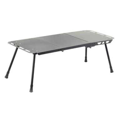 Imagem de Mesa multifuncional para uso ao ar livre, com três dobras, armazenamento conveniente, mesa simples, nova para acampamento ao ar livre, equitação, pesca