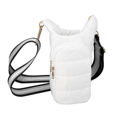 Imagem de Cryfokt Bolsa Porta-Garrafas de água Durável e Isolada para Caminhadas - Serve para Garrafas de 32-40 Onças - Entusiastas de Fitness - Nylon/algodão
