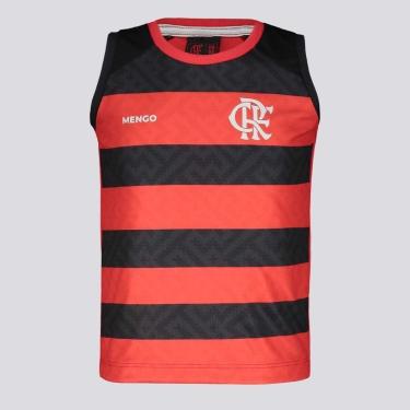 Imagem de Regata Flamengo Nós Infantil Preta e Vermelha-Unissex