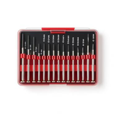 Imagem de Conjunto de 16 chaves de fenda com diferentes tamanhos de cabeça chata, Torx Star, conjunto de chaves de fenda pequeno para óculos, eletrônicos, relógios, brinquedos, joias, conserto de computador
