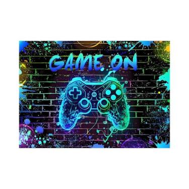 Imagem de Decoração De Fundo Para Festa De Aniversário Com Tema De Videogame Neo