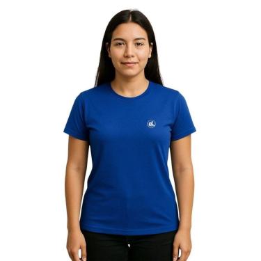 Imagem de Camisa Esporte Legal Baby Look Solutio UV45+ Feminina - Royal P-Feminino