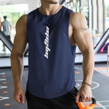 Imagem de Colete Masculino de Malha para Corrida - Secagem Rápida para Academia 