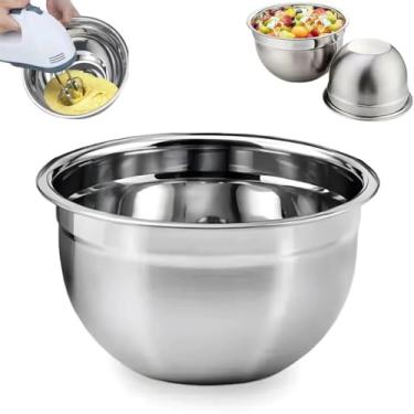 Imagem de Tigela Inox Bowl 18cm Multiuso Profissional, Aço Inox, 9,5x18cm, 112g