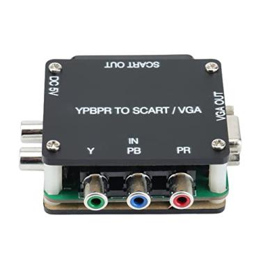 Imagem de Hbaebdoo Consola de jogos conversor de transcodificador YPBPR para SCART YPBPR para VGA, para diferença de cor