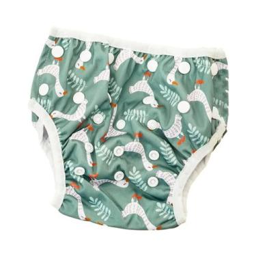 Imagem de Fraldas De Pano Reutilizáveis Para Bebês, Calças De Treinamento Ajustá