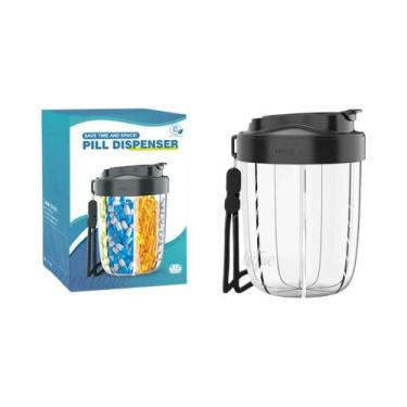 Imagem de Organizador De Vitaminas Portátil À Prova d'Água Com 7 Compartimentos 