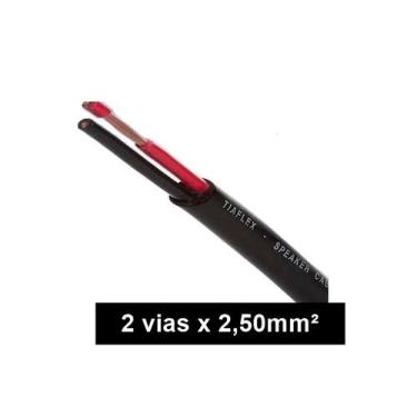 Imagem de Cabo Speaker Tipo PP 2 x 2,50mm² Tiaflex - Metro (Selecione o Tamanho)