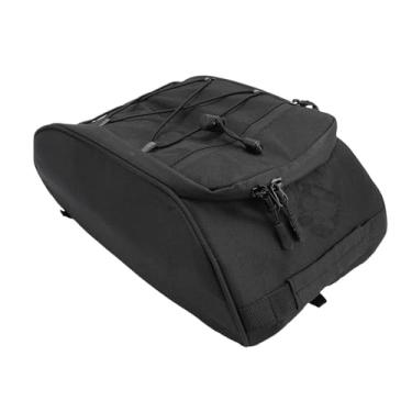 Imagem de Jiawu Rack de Bicicleta Traseiro Bolsa 8L Assento de Sela de Fácil Acesso Bolsa Porta-bagagens para Ciclismo Oxford Pano (Preto)