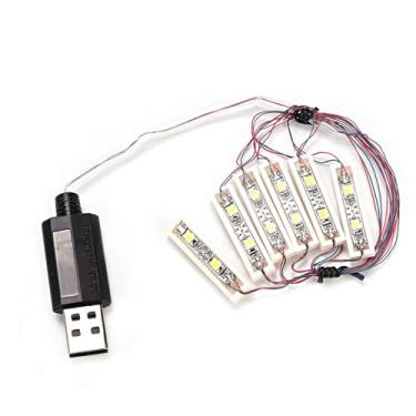 Imagem de TOPINCN Kit de Luz de Luz de de ABS Tipo de LED USB Decoração DIY Com Fonte de Lâmpada LED para Iluminação e Decoração do Modelo