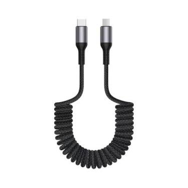 Imagem de Cabo Trançado USB-C Para Tipo C De Carregamento Rápido 90 Graus Para i