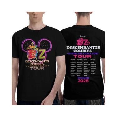 Imagem de Camiseta De Algodão Solta Feminina Disney Descendants Zombies Worlds C