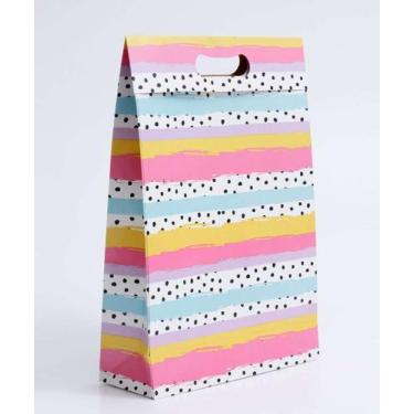 Imagem de Embalagem Presente Sacola Estampada Marisa -89030, UN, Azul