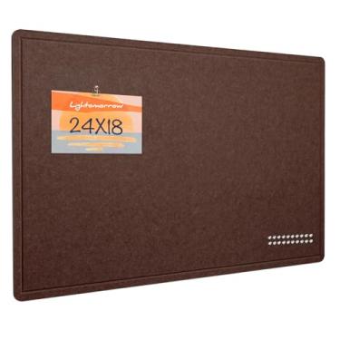 Imagem de Quadro de avisos, placa de feltro de 61 x 45 cm, quadro de pinos decorativos, quadro de cortiça alternativo para parede, quadro fotográfico dobrável, quadro de visão autoadesivo, quadro de humor com