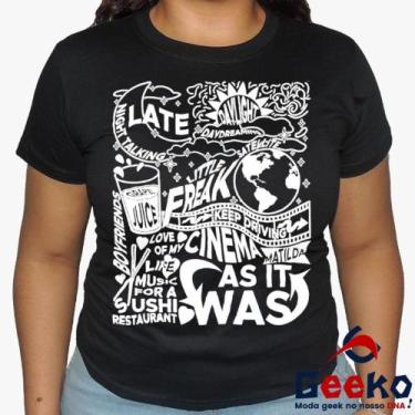 Imagem de Baby Look Harry Styles 100% Algodão - Pop - Geeko, Preto, G