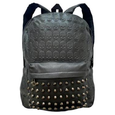 Imagem de Mochila de Caveira em Relevo para Aventuras Diárias - Genérica