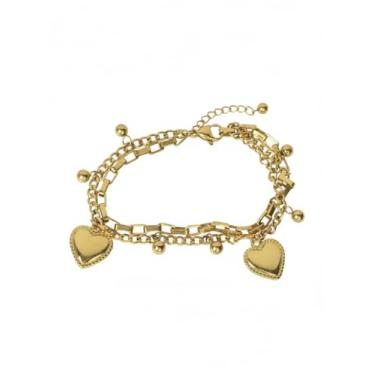 Imagem de B0001 Pulseira Semi Joia Banhada a Ouro 18k