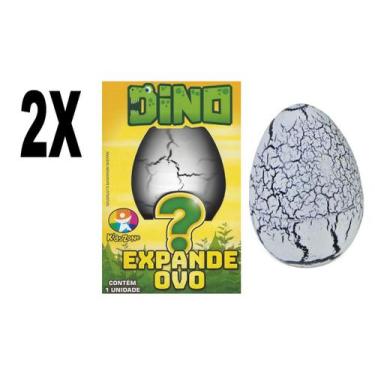 Imagem de Brinquedo Expande Na Agua Kids Dino Expande Ovo Kit com 2 - Kids Zone