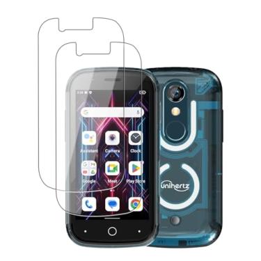 Imagem de Oshmirian Protetor de tela para Unihertz Jelly Star Mini Smartphone – Pacote com 2 películas, dureza 6H, antiarranhões, clareza HD, sem bolhas, anti-impressões digitais, protetor de tela sensível ao