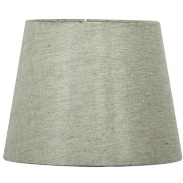 Imagem de Cúpula de Abajur Tecido Cinza Escuro 20x16cm - MARRYLUZ