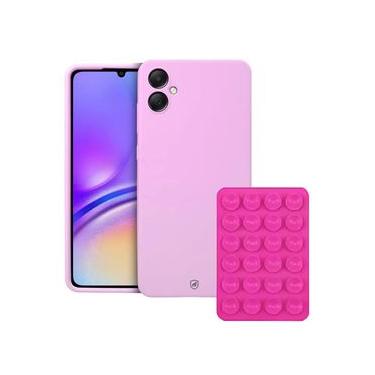 Imagem de Capa Silicon Veloz para Samsung Galaxy A05 + Ventosa - Rosa - Gshield