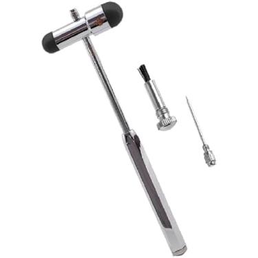 Imagem de Martelo de Reflexo Neurológico Buck, Preto, com Agulha para Teste de Sensibilidade (Prata Personalizado)