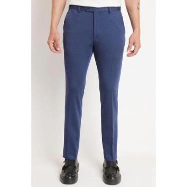 Imagem de Calça Alfaiataria Cós Ajustável Marinho-Masculino