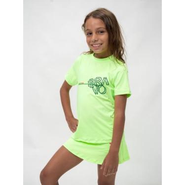 Imagem de Camiseta Dry Cool Infantil Vector Manga Curta Verde Neon - Bravo, 8