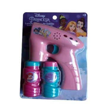 Imagem de Brinquedo Lança Bolhas de Sabão Elétrico Com Luz Princesas - Etitoys