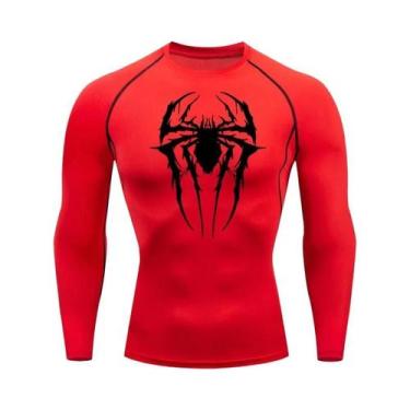 Imagem de Camiseta De Compressão Masculina De Secagem Rápida Com Estampa De Aran