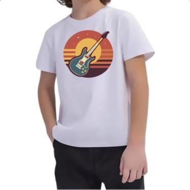 Imagem de Camiseta Infantil Guitarra Sunset Art - Alearts, 4