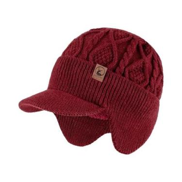 Imagem de Gorro Unissex De Inverno Com Forro De Pelúcia Quente E Protetor De Ore