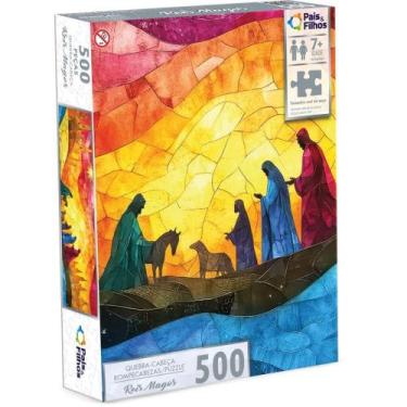 Imagem de QUEBRA-CABEÇA Cartonado Reis Magos 500 Peças Pais & Filhos