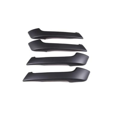 Imagem de Abs Fibra De Carbono Carro Interior Maçaneta Da Porta Capa Guarnição Adesivos Compatíveis Com Toyota Land Cruiser Prado 150 2010-2018 Acessórios Interiores(Matt black)