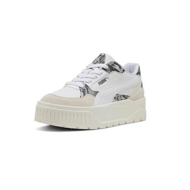 Imagem de PUMA Tênis feminino Karmen II Idol, Puma branco-puma branco-branco quente, 36