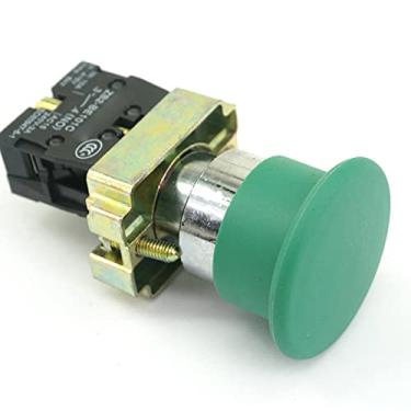 Imagem de Interruptor XB2BC31C 1 NO Momentary Mushroom Head Green Push Button Switch Substitui Tele