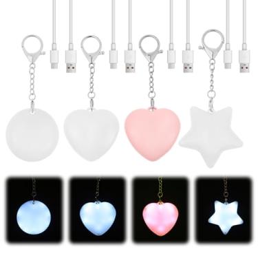 Imagem de Bolsa tipo carteira, 4 peças, luz sensível ao toque, luz LED para bolsa, recarregável, mini lanterna ativada por toque, luzes de brilho automático para mulheres e mulheres