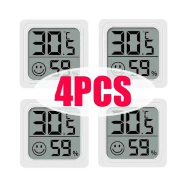 Imagem de Termômetro Digital Interno E Externo Higrômetro Monitor LCD Mini Senso