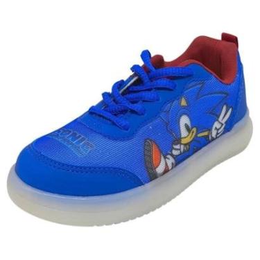 Imagem de Tenis Infantil Menino Sonic Luz de Led Dia a Dia Kid Star-Masculino