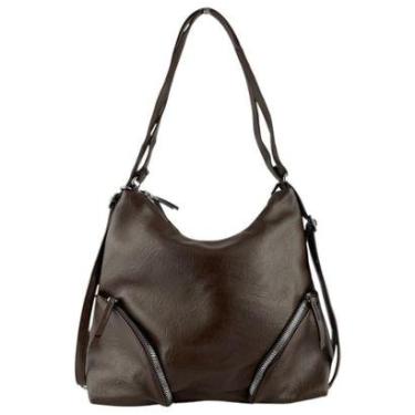 Imagem de Bolsa Focus Feminina Preta E Marrom Com Detalhes 0115-Feminino