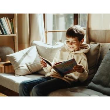 Imagem de Blusa Moletom Infantil Flanelada com Bolso e Capuz Ajustável Confortável do 02 ao 16-Unissex