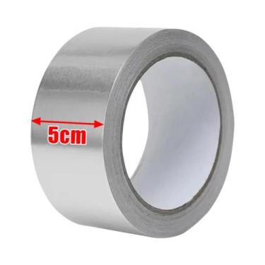 Imagem de Fita De Alumínio Prata Resistente Ao Calor E À Água, Fita Adesiva Para