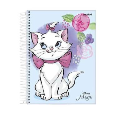 Imagem de Starschool – Caderno Universitário Capa Dura Espiral MARIE Disney (Aristogatas) | 1 Matéria, 80 Folhas | Leveza, Charme e Estilo Fofo p/Estudos