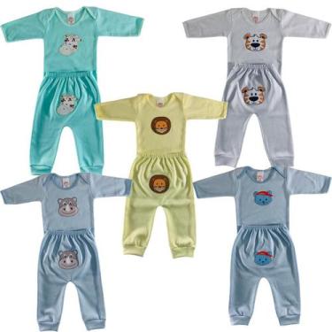 Imagem de Conjunto Roupa de Bebe Atacado Body e Mijão em Algodão - JOLEN BABY, M