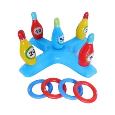 Imagem de Conjunto De Jogo De Arremesso De Anéis Infláveis, Brinquedos Flutuante