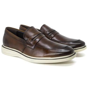 Imagem de Sapato Masculino Democrata Casual Metropolitan Bay Couro Confortável, 