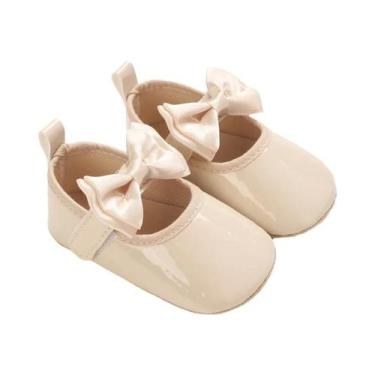 Imagem de Sapatos Princesa Apricot Para Meninas Recém-Nascidas De 0 a 1 Ano, Sap