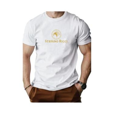 Imagem de Camiseta Masculina De Algodão Com Estampa De Cabeça De Águia, Gola Red