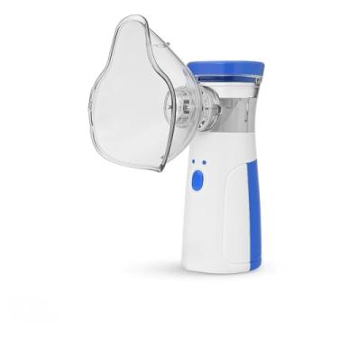 Imagem de Inalador Respiratório Portátil Silencioso, Nebulizador Bivolt USB ou Pilha, Compacto Uso Adulto e Infantil, Sem fio